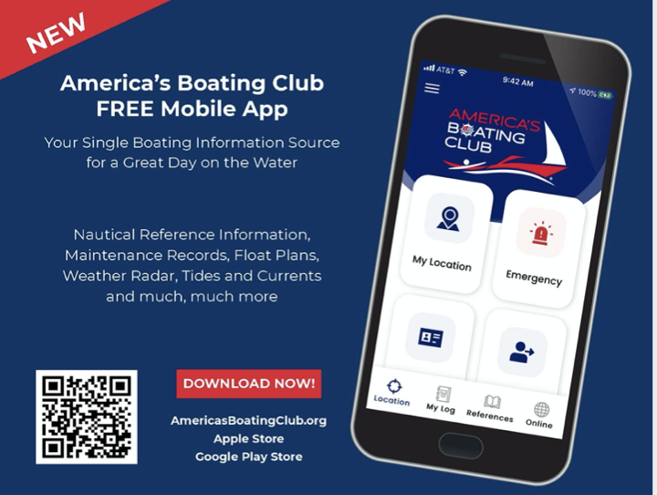 Clickable America's Boating Club Icon to get the free mobile app.